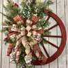 Decorative Flowers & Wreaths Roulette Wheel Wreath Wall Pine Cones Farmhouse Green Plants Garland HangingDecorative