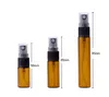 Wholesale Eco Friendly 3ML 5ML 10ML Glass Spray Bottles Amber Clear Perfume Bottle With Fine Mist Pump Sprayer SN4450