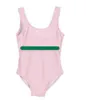 Baby Girls Swimsuit OnePieces Lettre à rayures Modèles Impression de maillots de bain Bassons pour enfants Toddler Kids Designer Cuisse de bain d'été8496188