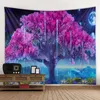 Gobeliny Fantasy Tree Tobestry Dekoracja lasu wiszące bohemian hipis wystrój domu sofa arkusz łóżka joga mata 8 sizestapestries Tobestt