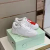 2022 Men's Designer Shoes OFF l White Leather Retro Sneakers OW 80s Running Ladies Casual 35-4555