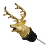 New Deer Stag Head Wine Pourer Stopper Wine Aerators Metal Bar Tools Accessory