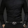 Belts High Quality White Designer Fashion Belt Luxury Men V Genuine Leather Letter Automatic Cintos Para Hombre MarcaBelts
