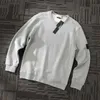 Mens Sweatshirt Klasik Çift İtalya Stil Yuvarlak Boyun Kalın Süveter Saf Pamuk Kazak Kış Uzun Kollu