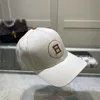 Designers hatt män kvinnor mode baseball cap bomull andas en enkel klocka kupol bokstav boll kepsar hög kvalitet hink hattar gata h247v