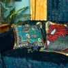Coussin/oreiller décoratif luxe velours épaissir gland housse de coussin doux Double imprimé 45x45cm taie d'oreiller maison décorative canapé jeter