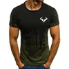 Camiseta con estampado 3D para hombre, camiseta informal de verano con cuello redondo y manga corta a la moda para hombre 220623