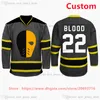 Film Ice Hockey #18 Happy Gilmore Jerseys Adam Sandler Slap All Stitched Black Color Away Anden Sport Sale Hög kvalitet