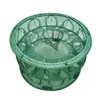 Accessoires de pêche 521 trous filet pliant automatique Cage à crevettes en Nylon pliable piège à poisson crabe coulé Network8277867