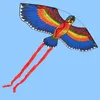 110 cm Flat Eagle Kite Dzieci latające ptaki latawce Windsock Outdoor Toys Garden Flot Toys for Kids Prezent 220602