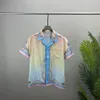 Camisetas masculinas gola redonda bordada e estampada estilo polar roupa de verão com street pure cotton wwf