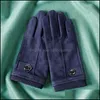 Other Home Textile Men Autumn Winter Warm Gloves Cold-Proof Plus Veet Thi Dhajg