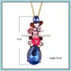 Pendant Necklaces Crystal Diamond For Women Men Bohemian Rhinestone Long Charms Chains Carshop2006 Drop Delivery 2021 Jewe Carshop2006 Dhnic