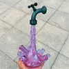 Glazen water Bong Splash kraanvorm 10 mm Vrouwelijke gewricht Hookah Heady Rig Bubbler Ashcatcher