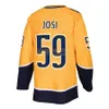 Hockeyshirts Roman Josi 59 Filip Forsberg 9 Matt Duchene 95 Ryan Johansen 92 Mikael Granlund 64 Jesrey Gold White 2022 Stadium Series Navy Maat S-XXXL Gestikt Heren