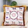 Cushion/Decorative Pillow Horse Pillowcase PU Leather Buckled Nordic Style Plaid CreativeCushion Cover For Sofa Car Living Room El Office Ho