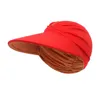 Chapeau de soleil à large bord pour femmes, chapeau d'été en plein air, casquette supérieure ouverte, visière de Protection solaire, chapeau de plage, voyage, bord de mer, casquette creuse DE620