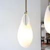 Kolye lambaları Nordic Postmodern El Yapımı Cam Tasarımcı Model Oda Başucu Restoran Bar İtalyan Minimalist Chandelierpendent