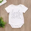 Big Brother Little Sister Kid Boys Baby Girls Cotton Tops Tshirtromper Clothes Match Outfit 220531