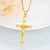 man plating 18K Cross Pendant Necklace Fashion jewelry