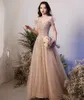 2022 Luxury Evening Dresses Dubai Beaded Lace with Puffy Long off shoulder Side Split Bling Rhinestones Pearls Bow Belt Plus Size Prom Gowns