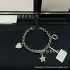 2023 Designer New Fashion Jewelry double bracelet pour hommes et femmes argent imbriqué amoureux Bracelet