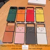 Luxury Designer Fashion Phone Cases For Samsung Galaxy Z flip 5 4 3 Z fold 3 4 5 Z flip3 5g PU leather mobile cellphone shell back cover
