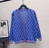 Designer men's and women's Sweaters knitwear cardigan coat fashion woman fall new loose vintage jacquard over a thin sweater