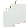 Blank Sublimation Notepads A4 A5 A6 Sublimation PU Leather Cover Soft Surface Notebook Hot transfer Printing Blank DIY Gifts