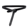 Cowskin Knot Belts for Dress Sweater Taille Belt Bruine Fale Fashion Real Lederen Taillebands Women Long Solid Strap Gift 220509
