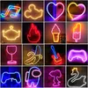 Luci notturne Neon Guitar Light Wall Hanging Sign For Kids Room Home Party Bar Decorazione di nozze Lampada regalo di NataleLuci notturneNotte