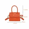 Girls Crocodile Grain Handbag Kids Metal Letter Square Crossbady Bag Designer Children One Shoulder Bags Women Mini Purse