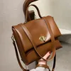 Dames Leren Handtas Zwart Bruin Travel Schoudertassen Elegante Dames Grote Draagtassen Chashbody Bag Bolsas