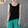 100% Cotton Loose Tank Tops Summer Style Women Casual Solid Plus Size Female Basic Sleeveless High Quality D363 220316