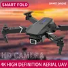 Drones E88 Pro 4K con gran angular HD 1080P, cámara dual, retención de altura, Wifi, RC, cuadricóptero plegable, juguete de regalo