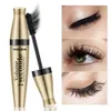 Yanqina 4D fiber mascara wimper siliconen borstel gebogen verlening mascaras waterdichte langdurige make-up oog cosmetica