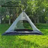 Висящая внутренняя палатка для пирамидного типика на открытом воздухе Ультрасорогенный комар репеллент сетчатой ​​сетка.