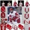 Nik1 Wisconsin Badgers Hockey Jersey Cole Caufield Linus Weissbach Alex Turcotte Wyatt Kalynuk Roman Ahcan K'Andre Miller Daniel Lebedeff Dhooghe