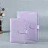 Wholesale A6 Faux Leather Notebook Binder Bundle 6 Ring Binder 14 Color Spiral Notepads Without Inside Page Planner Office School Supplies A12