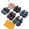 nieuwste Designers Slippers Vrouwen Sandalen Dame Oude Bloem Slipper Luxe Lederen Platform Sandaal Platte Gedrukt Slides Strand Vrijetijdsschoenen