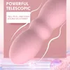 Artículos de belleza Consolador telescópico Vibrador Masturbación femenina Punto G Estimulador de la vagina Usable Vibrador Kegel Ball Coño juguetes sexy para mujeres