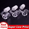 10pcs 여성 남성 10 14 18 Mm 석영 네일 4mm 두꺼운 45 90도 100% 순수 석영 Banger 네일 Domeless 봉 흡연 파이프 액세서리