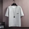 Summer Tshirt Shorts 2 sztuki Zestaw białych dresów męskich liter 3D Vintage Streetwear Creative Wzór mężczyzn Sets Krótkie stroje 220726