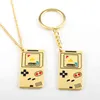 3 stilar Nostalgisk spelmaskin Keychain Gamepad Key Ring Enamel Key Chains Souvenir Presenter för kvinnor Män DIY Handgjorda Smycken G220421