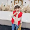 Nya Autumn Baby Boys Girls Warm Vest Fashion Children Tjocker Vest Outrunner ärmlösa ner bomullsjackor för barn 1-6 år J220718