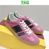 Designer Xad Gazelle Freizeitschuhe für Männer Frauen Canvas Sneakers Damen Leder Sneaker Weiß Wildleder Schwarz Gelb Weizen Rot Veet Rosa Blau