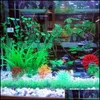 Decorações aquários de peixe suprimentos para animais de estimação jardim de 10cm sile sile tanque artificial aquário de coral falso planta subaquática mar aquático e