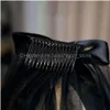 Hair Accessories Black Wedding Veil Vintage Short Bridal With Bow Gothic Soft Tle Veils Costume Party Headpieces For Women 50cm/19 6in amkFH
