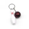 أشرطة Bowling Ball Keys سلاسل متعددة ألوان عرضية غير رسمية الرجال الرجال نساء مراهقة مفاتيح مفاتيح 4 ألوان