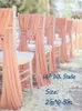 Ceintures de chaise en mousseline de soie rose pâle, décorations de mariage de qualité supérieure, 2m x 0.5m de Long, accessoires de mariage, fournisseurs